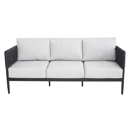 International Concepts Outdoor 3 Seater Patio Sofa with Cushions ODC-203